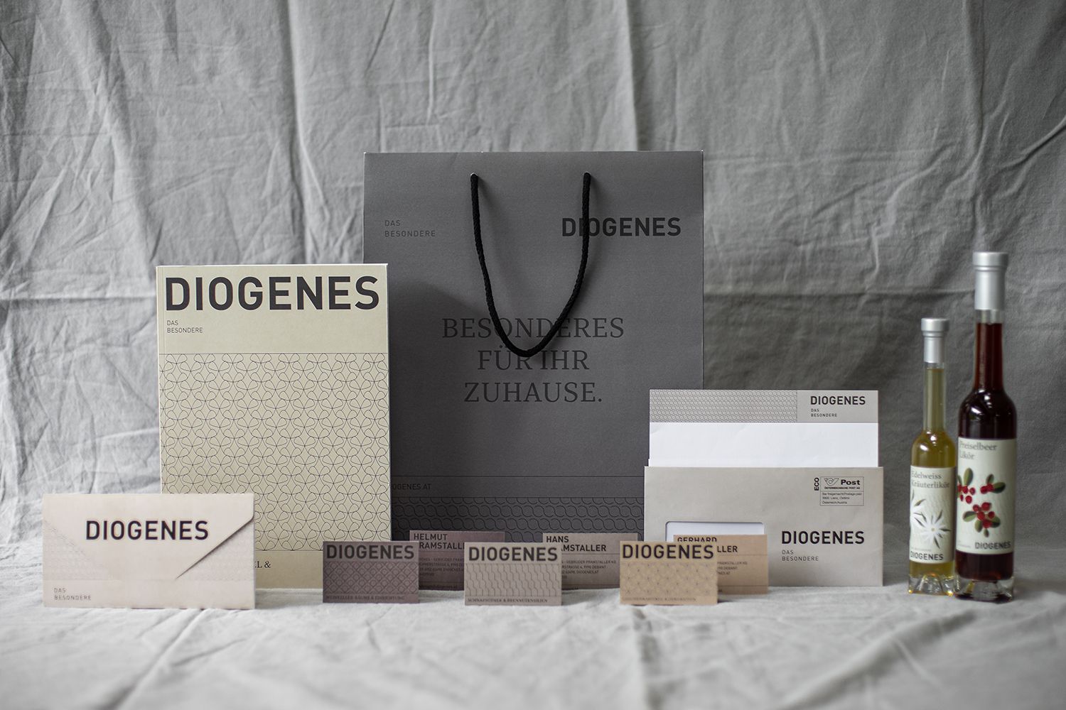 Diogenes Branding Grafikdesign Labeldesign