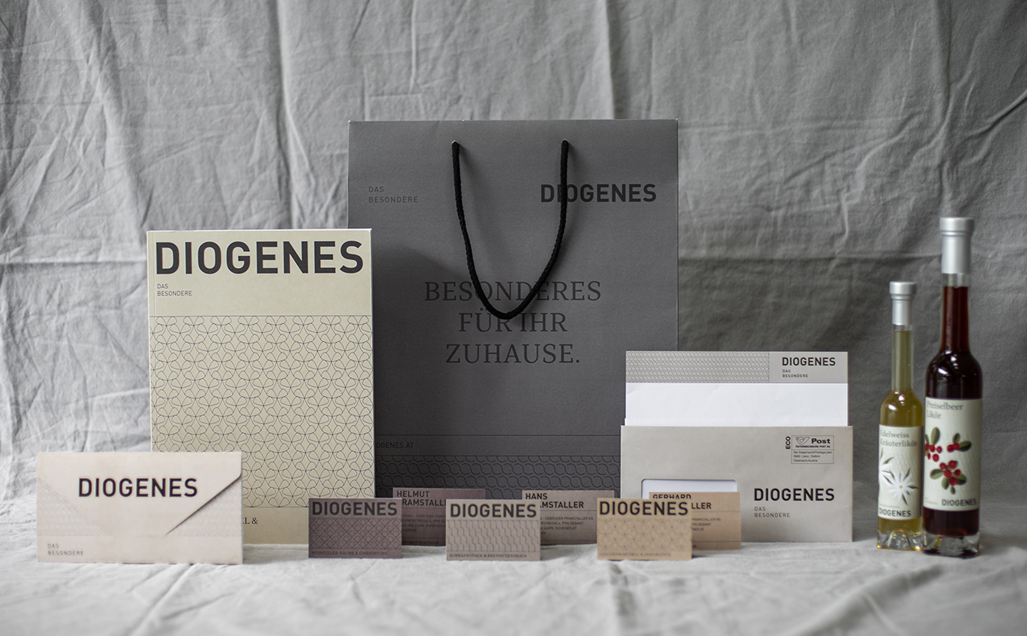 Diogenes Branding Grafikdesign Labeldesign